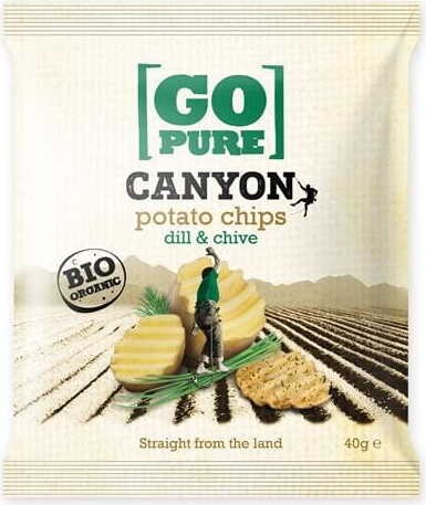 Chips with dill and chives gluten-free BIO 40 g GoPure