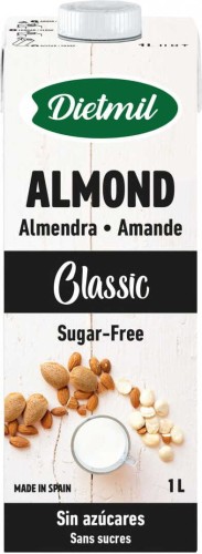 Almond drink sugar free gluten free 1 l Dietmil