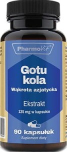 Extrait asiatique de Pennywort Gotu kola 4: 1 125 mg 90 gélules PharmoVit