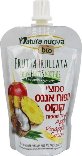 APPLE-PINEAPPLE-COCONUT PUREE BIO 100 g - NATURA NUOVA