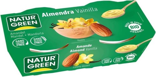 Almond dessert vanilla gluten-free lactose-free BIO 2 x 125 g Naturgreen