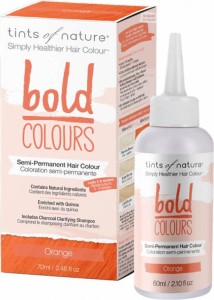 SEMI-PERMANENT HAIR DYE ORANGE 70 ml  - TINTS OF NATURE (BOLD COLOURS)