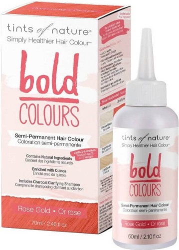SEMI-PERMANENT HAIR DYE PINK GOLD 70 ml - TINTS OF NATURE (BOLD COLOURS)