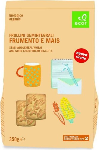 Cookies with corn flour BIO 350 g Ecor