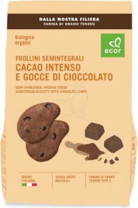 Cocoa cookies with pieces of chocolate BIO 350 g Ecor
