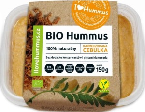 Hummus with caramelised onion and olive oil BIO 150 g