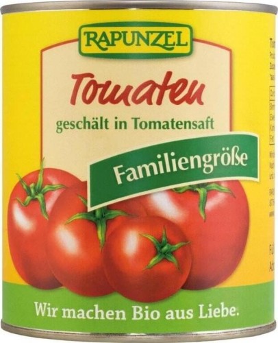Tomaten ohne Haut in der Dose BIO 800 g - RAPUNZEL