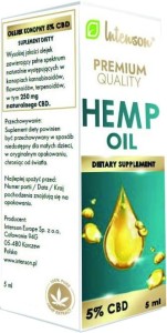 Hemp Oil 250mg 5% CBD 5ml Intenson