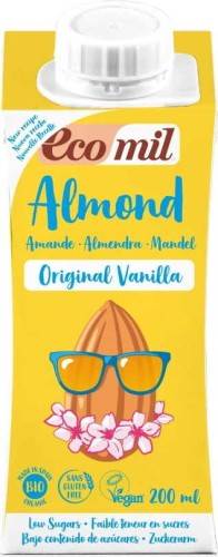 Boisson aux amandes à saveur de vanille BIO 200 ml Ecomil