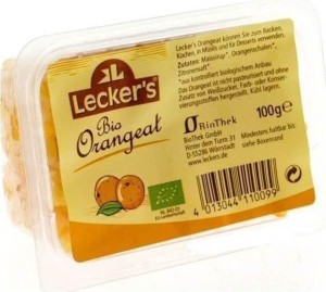 Skórka pomarańczowa kandyzowana BIO 100 g Lecker's