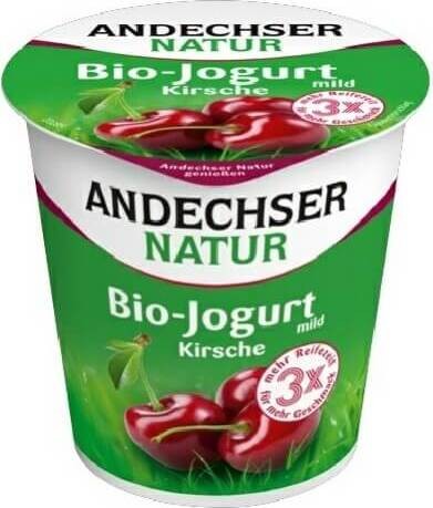 Yaourt aux cerises 3,7% BIO 150 g Andechser Natur