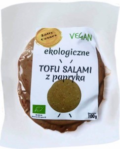 Tofu salami with pepper BIO 100 g Żółty Cesarz
