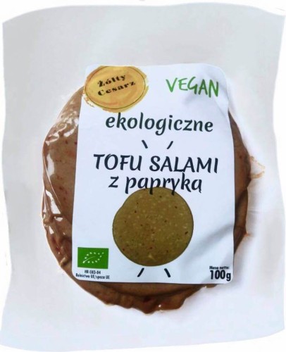 Tofu salami with pepper BIO 100 g Żółty Cesarz