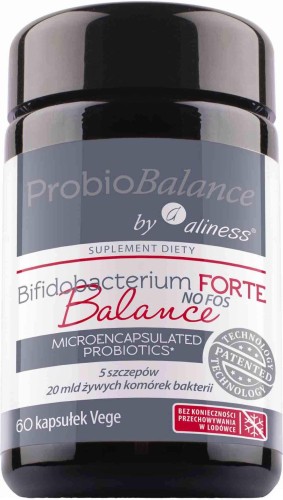 ProbioBalance Bifidobacterium Balance FORTE Probiotique microencapsulé 5 souches 10 milliards de bactéries 60 gélules Aliness