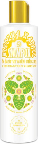 Shampooing Bain de lait à base de lactosérum de lait avec extrait de bardane sans SLS 280ml NAMI