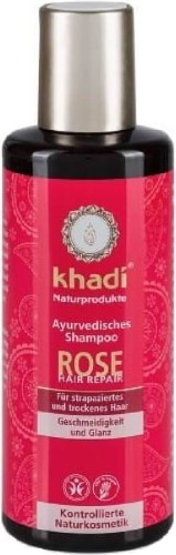 NOURISHING HAIR SHAMPOO WITH ROSE 210 ml - KHADI