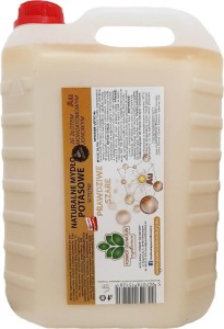 Kaliumzeep Echt grijs met goud Au monoatomaire ionische vloeistof 5l Mydlarnia Terug naar de natuur