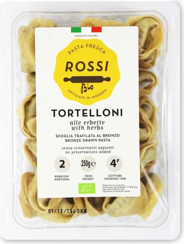 TORTELLINI WITH RICOTTA AND HERBS BIO 250 g - PASTA FRESCA ROSSI