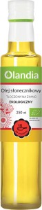 SUNFLOWER OIL FOR FRYING COLD-PRESSED BIO 250 ml - OLANDIA