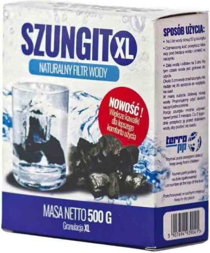 Natural water filter Shungite granulation XL 500g Terra PP