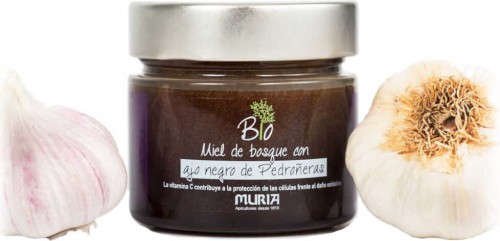 FOREST HONEY WITH BLACK GARLIC AND ACEROLA BIO 250 g - MURIA