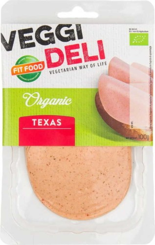Vegetarian alternative of texas cold cuts slices BIO 100 g Veggi Deli