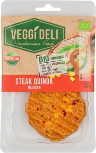 Vegetarian mexican steak with quinoa BIO 150 g Veggi Deli