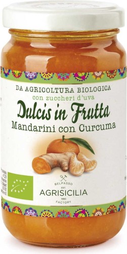 MANDARINES WITH TURMERIC JAM BIO 240 g - AGRISICILIA
