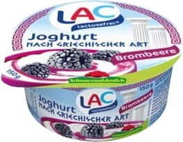 Greek yoghurt with blackberries lactose-free 150 g Schwarzwaldmilch