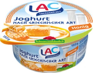 Greek yoghurt with honey lactose-free 150 g Schwarzwaldmilch