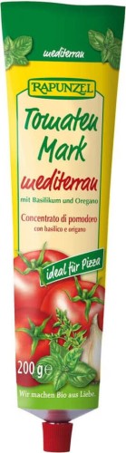 TOMATO PASTE WITH BASIL AND OREGANO (TUBE) BIO 200 g - RAPUNZEL