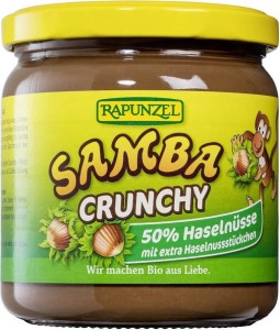 NUTS-CHOCOLATE CREAM WITH HAZELNUTS SAMBA BIO 375 g - RAPUNZEL