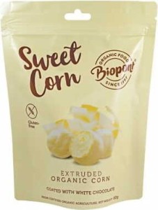 CORN CRISPS IN WHITE CHOCOLATE GLUTEN-FREE BIO 60 g - BIOPONT
