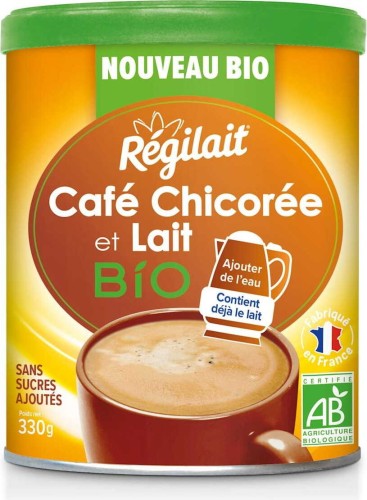 MILK DRINK WITH COFFEE AND CHICORY INSTANT BIO 330 g - REGILAIT