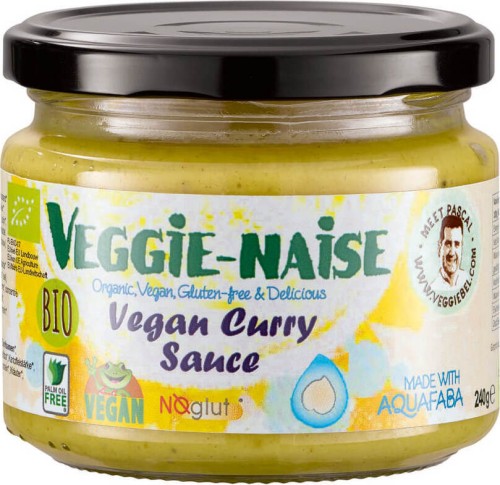 VEGAN MAYONNAISE SAUCE WITH CURRY BIO 240 g - VEGGIE-NAISE