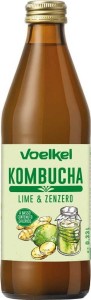 Kombucha limoen-gember BIO 330 ml Voelkel