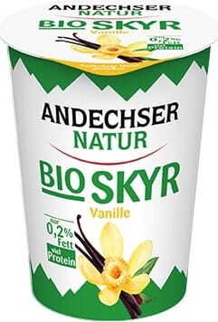 Yoghurt Skyr 0,2% fat vanilla BIO 400 g Andrechser