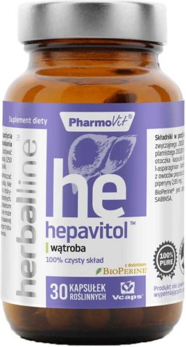 Hepavitol with BioPerine 30 capsules Vcaps PharmoVit Herballine