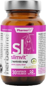 Slimvit weight management with BioPerine 30 capsules Vcaps PharmoVit Herballine