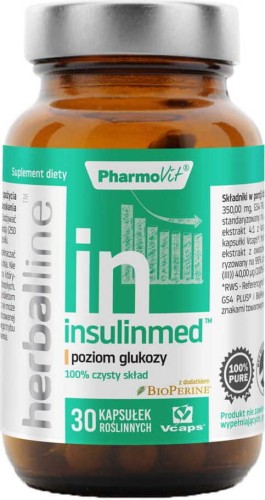 Insulinmed with BioPerine and gurmar 30 capsules Vcaps PharmoVit Herballine