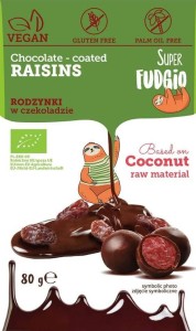 Rosinen in Schokolade BIO 80 g SUPER FUDGIO