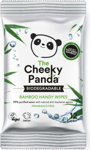 MOISTURIZED BAMBOO WIPES 12 PCS - CHEEKY PANDA