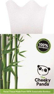 BAMBOO WIPES THREE-LAYERS IN CUBE CARTON 56 PCS - CHEEKY PANDA