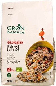 Muesli aux raisins secs, abricots secs, amandes et graines de tournesol Bio 700 g - Gron Balance