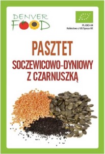 Lentil and pumpkin pate with black cumin GLUTEN FREE BIO 200 g Denver Food