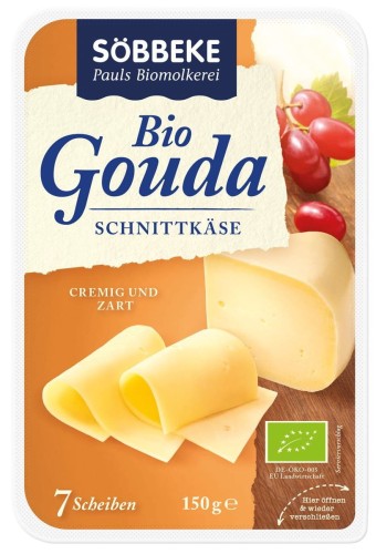 GOUDA KAAS PLAKJES 45% BIO VET 150 g - SOBBEKE