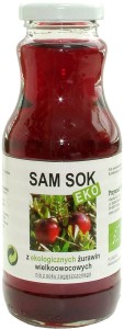 SAM SOK Z ŻURAWINY WIELKOOWOCOWEJ BIO 250 ml - VIANDS
