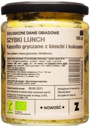 BOEKWEITSCHOTEL MET KOKOSNOOT EN KIMCHI BIO 540 ml - KLEINKAMER
