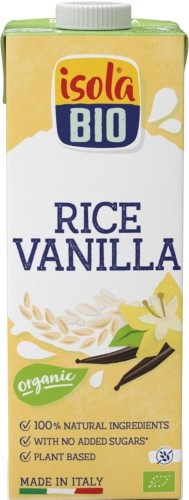 Glutenvrije vanille rijstdrank BIO 1 l Isola Bio