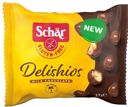Delishios Crunchy Balls in Chocolade Glutenvrij 37 g Schar